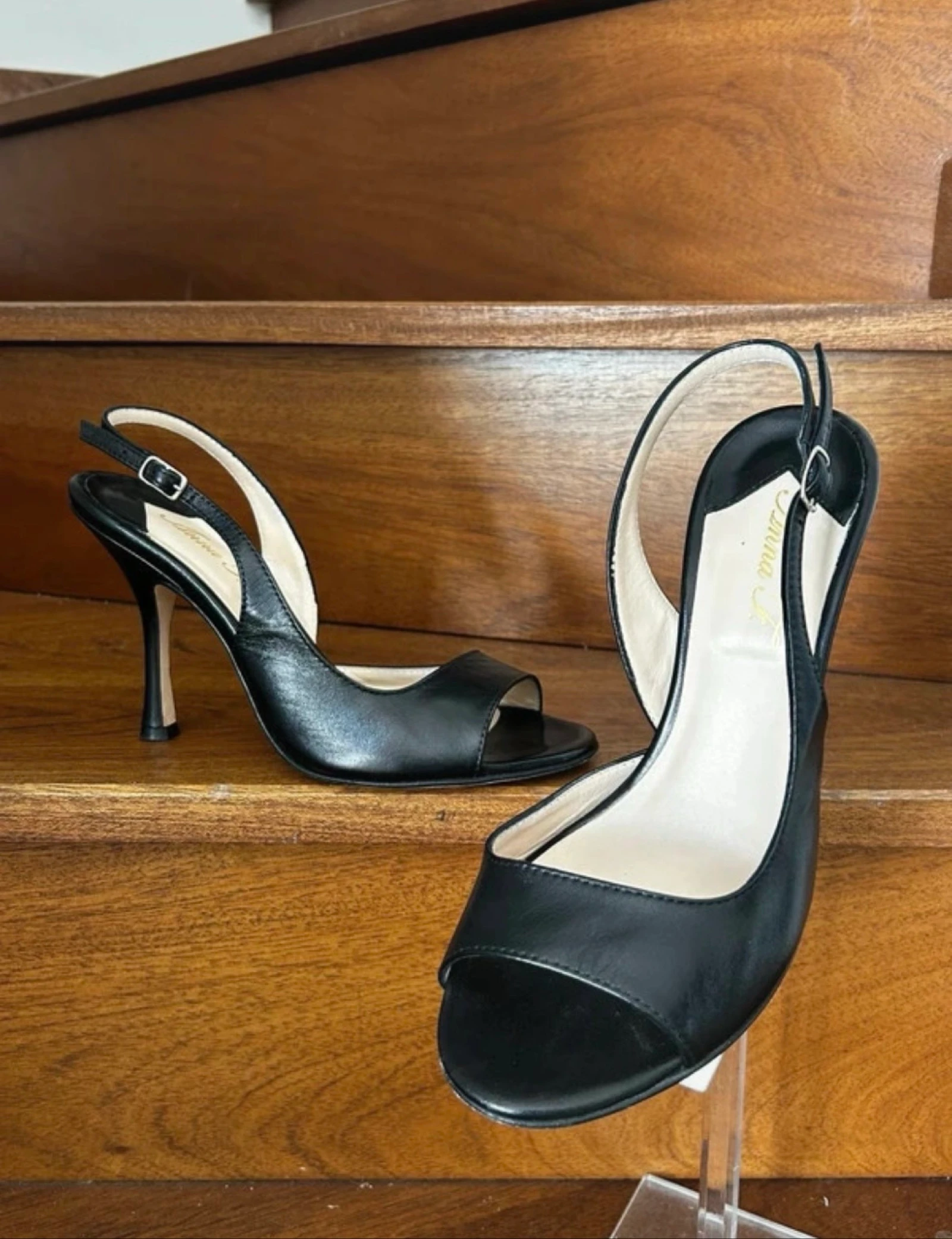 ANNA F. pumps – Black leather – Size 38 – Made in Italy 🇮🇹 – photo 5